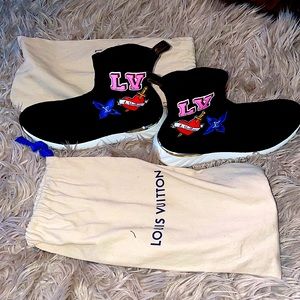 LOUIS VUITTON SHOES | LV BLACK HEART SOCK SNEAKER